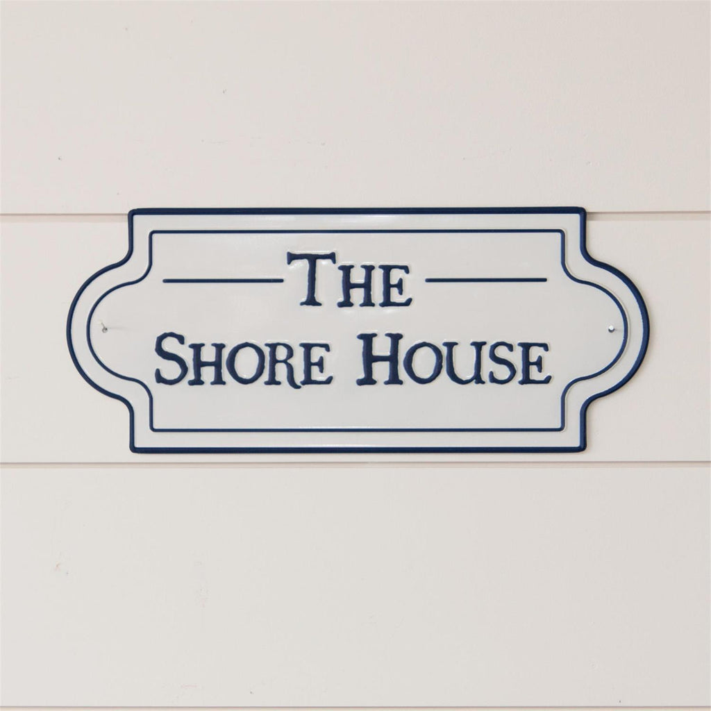 THE SHORE HOUSE Metal Sign