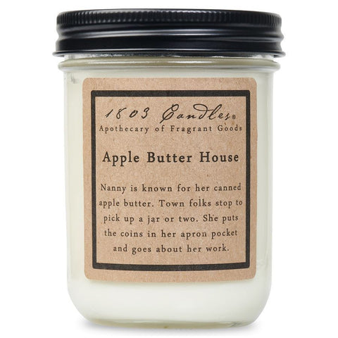 1803 Candles Apple Butter House 14 oz Candle Jar