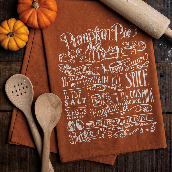 Pumpkin Pie Recipe Dish Towel