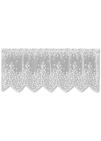 Heritage Lace Blossom White Valance 42" X 15"