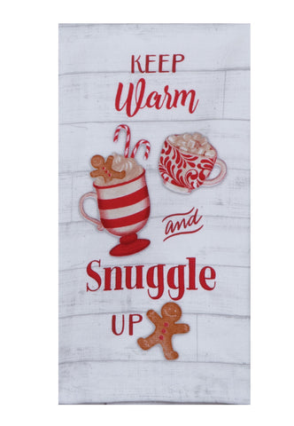 Gingerbread & Cocoa Snuggle Up Dual Purpose Terry Towel